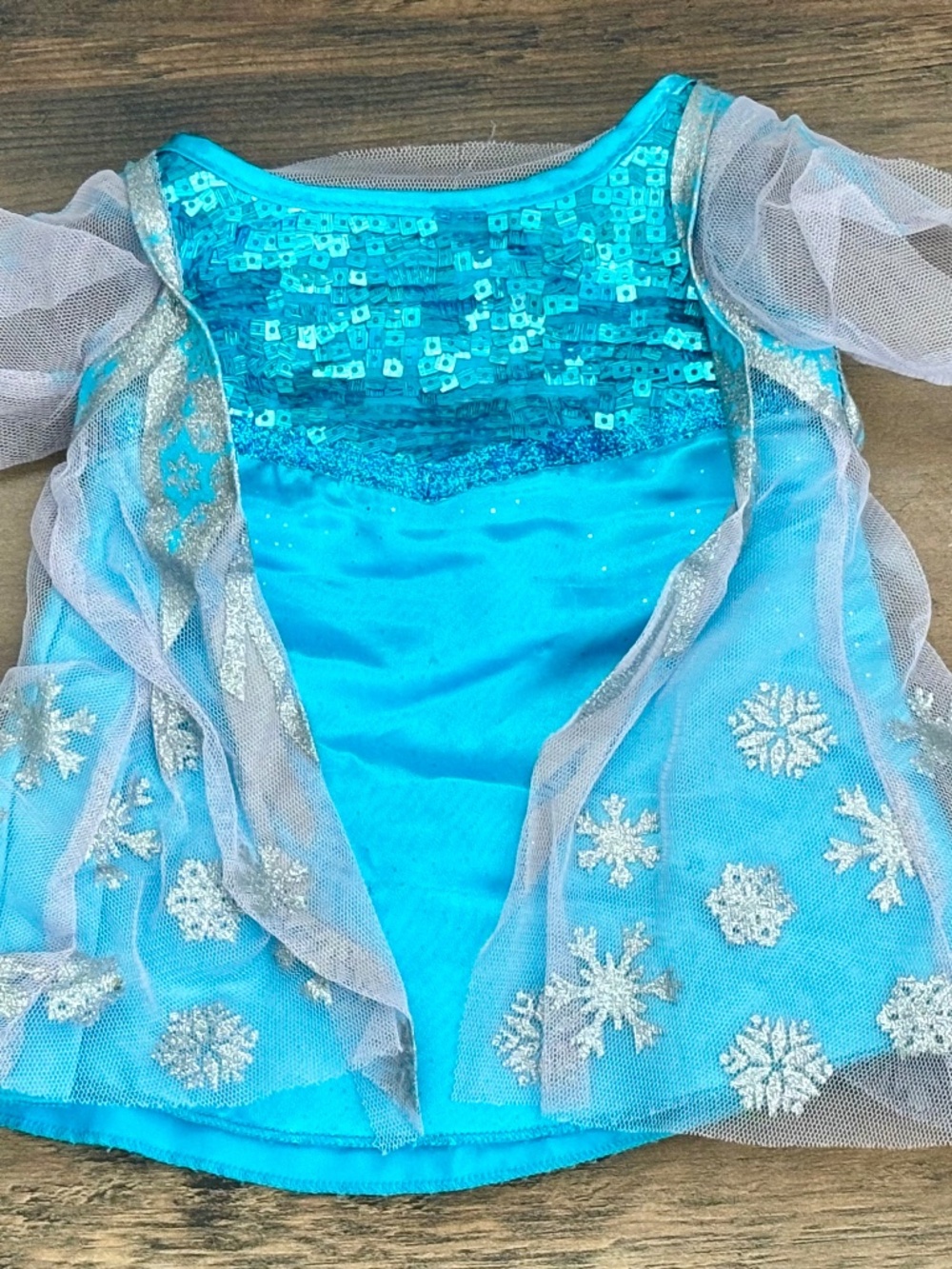 Build A Bear Disney Frozen Elsa Teddy Dress Blue Sparking Sequin Outfit 2018